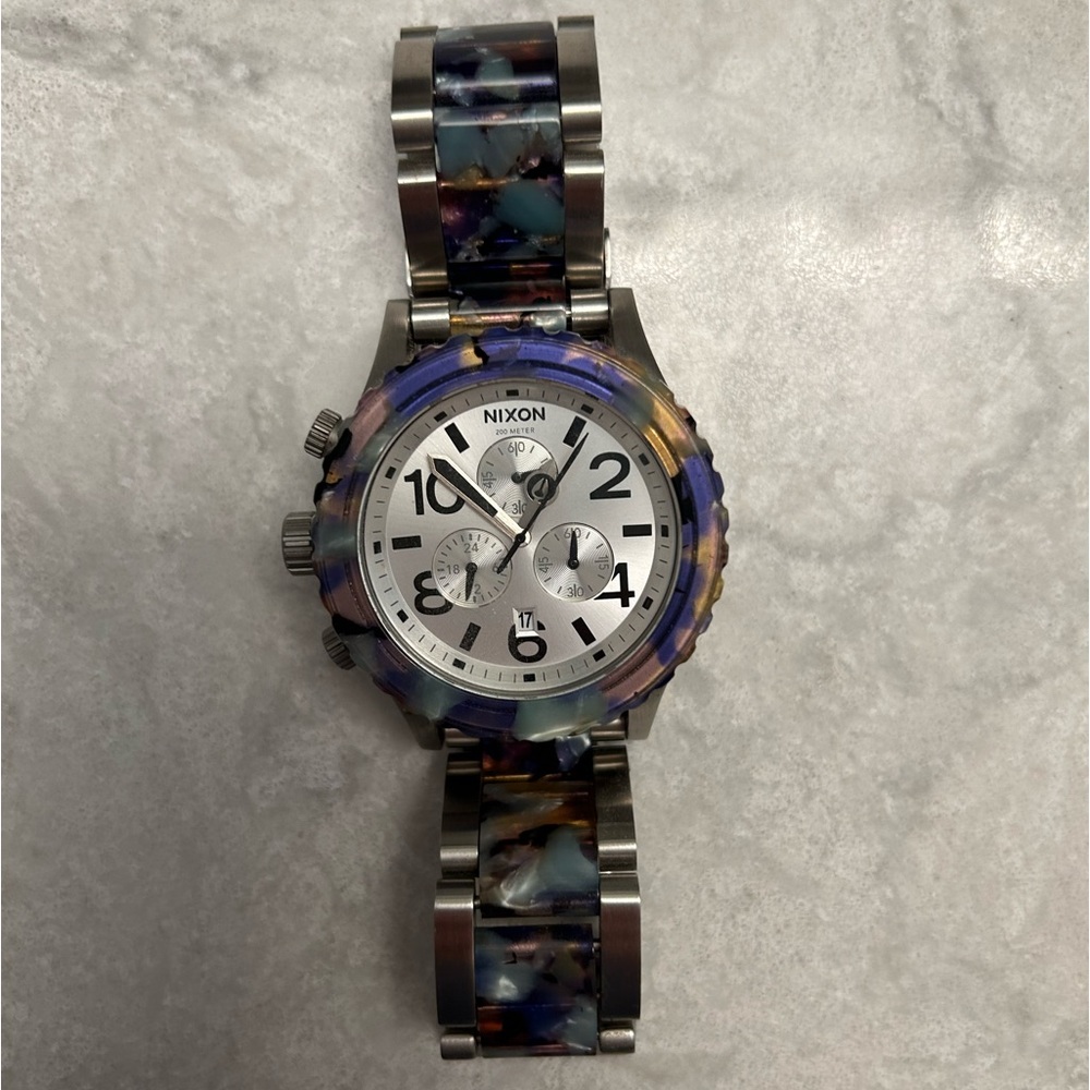 Nixon 42-20 Chronograph Watercolor Acetate Watch
